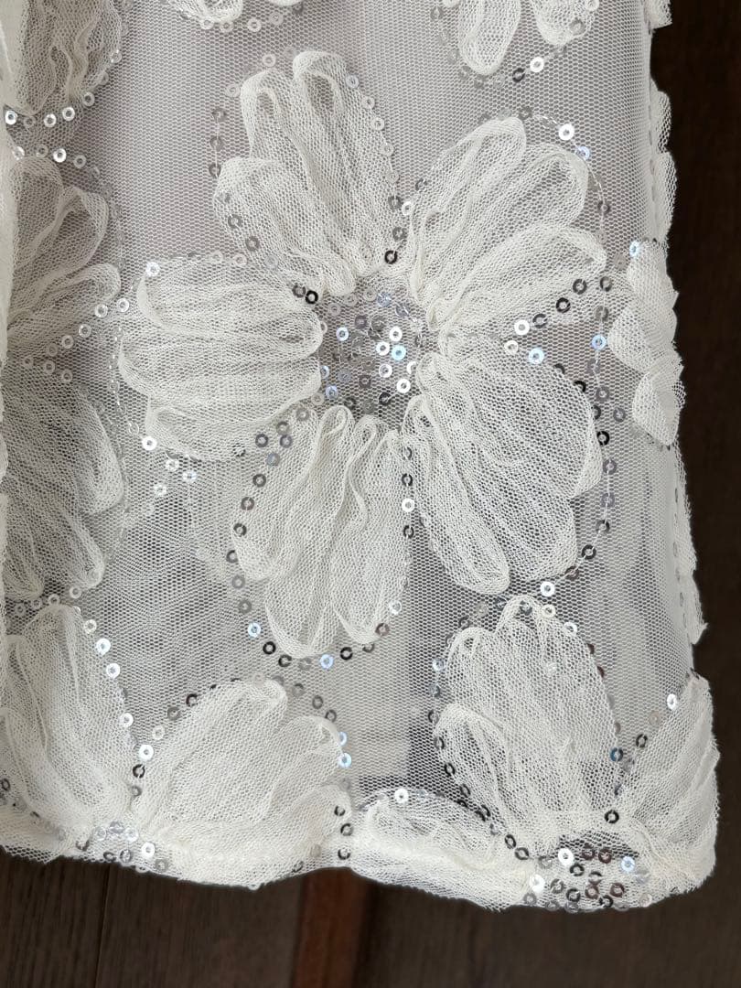 Noela【新品】スパンコールチュールフレアスカート