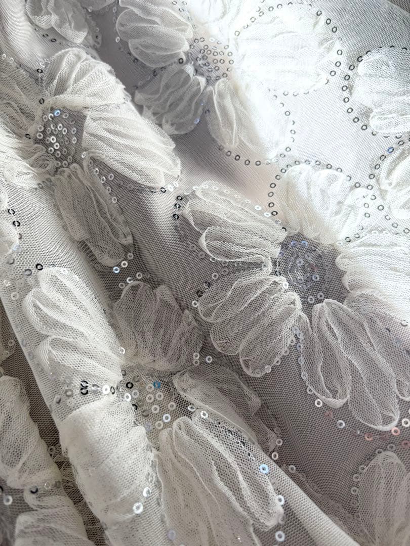 Noela【新品】スパンコールチュールフレアスカート
