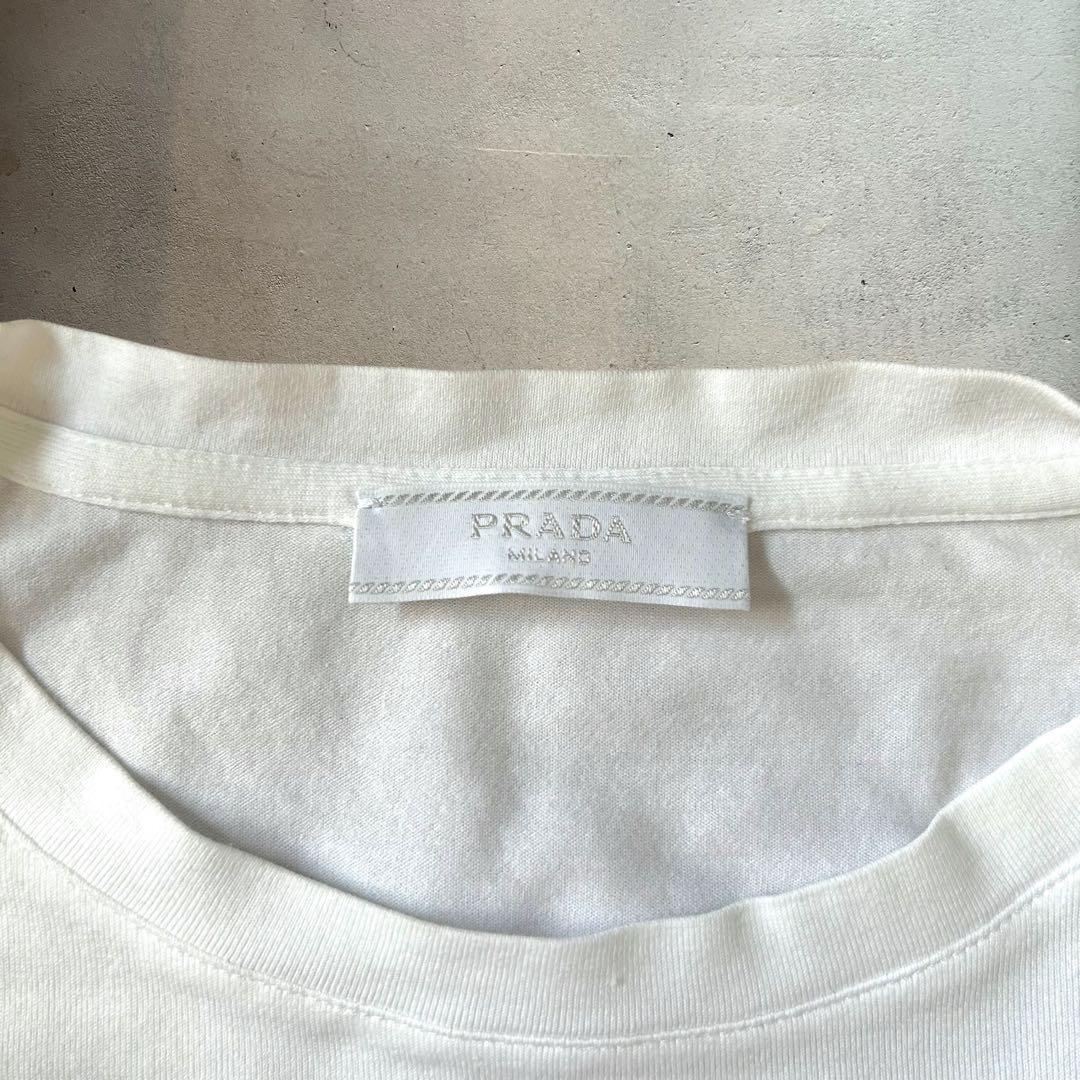 トップス PRADA pocket t-shirts \"white\" L size