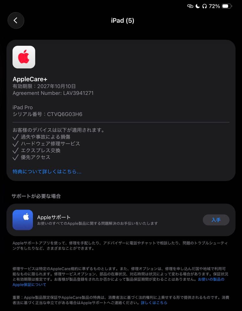 iPad Pro(M4) 11インチ 保証あり Wi-Fi 256GB