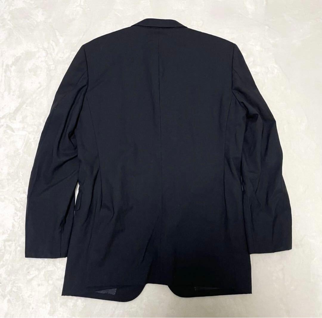 美品 バーバリー ブラックレーベル スーツ スーパー100S ジャケット 黒 L