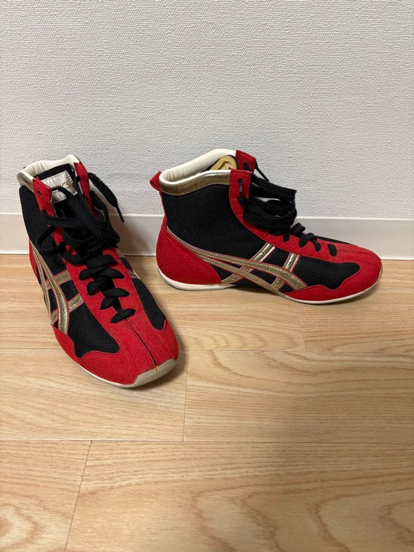 ASICS ボクシングシューズ レッド/ブラック