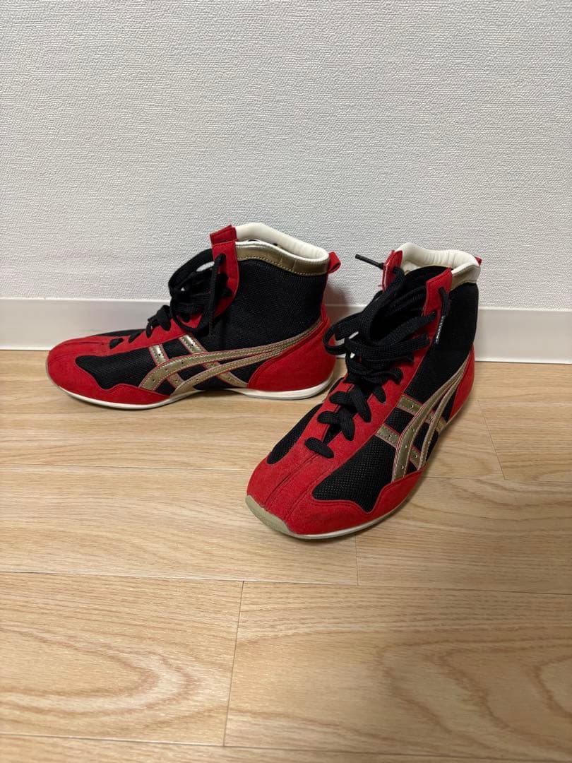 ASICS ボクシングシューズ レッド/ブラック