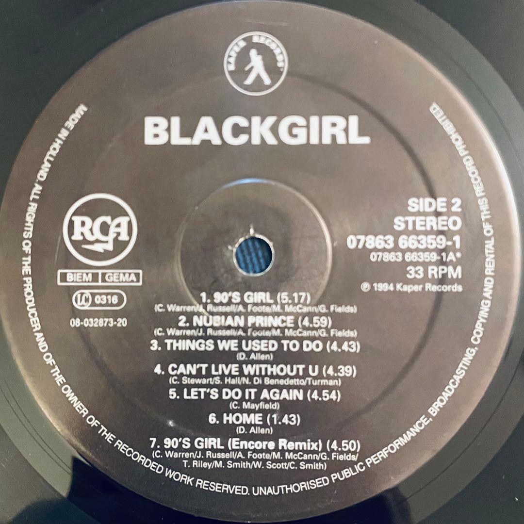 TREAT U RIGHT　BLACKGIRL　ブラックガール　レコード　LP