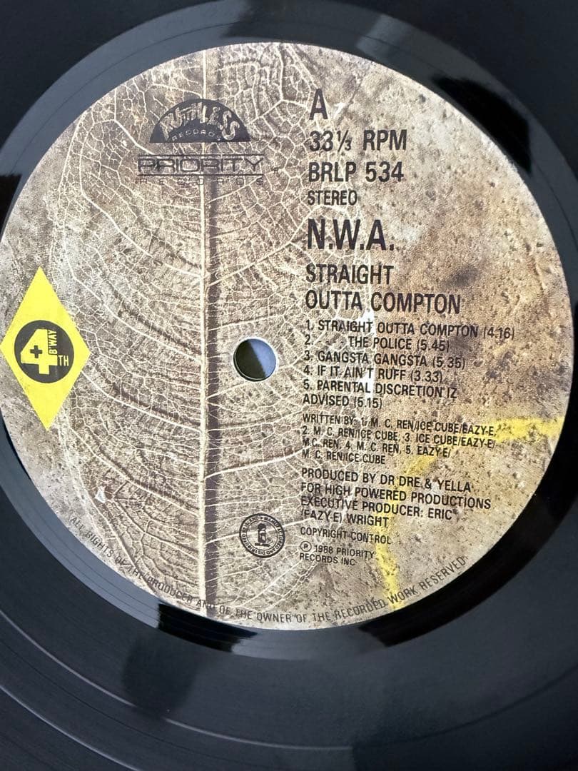 N.W.A Straight Outta Compton レコード
