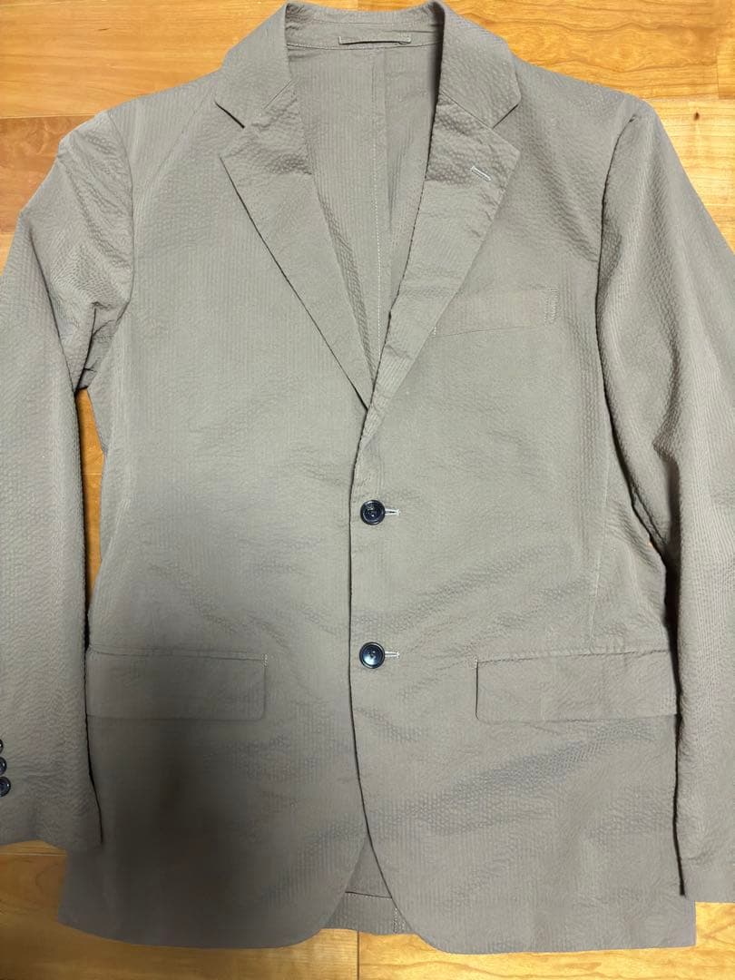 UNITED ARROWS セットアップ　ベージュ　サイズ４６　シアサッカ