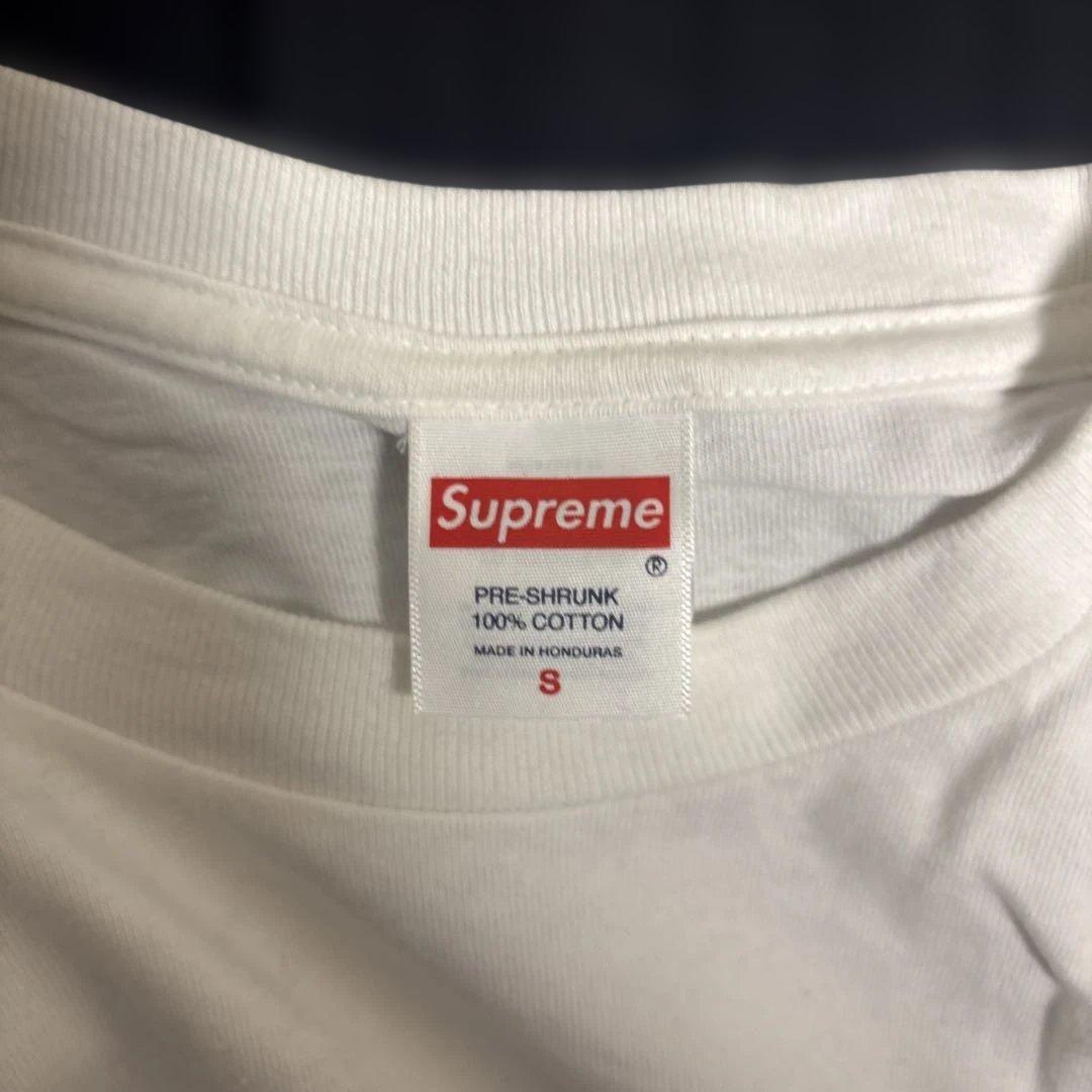 Supreme ロゴ Tシャツ Sサイズ ホワイト