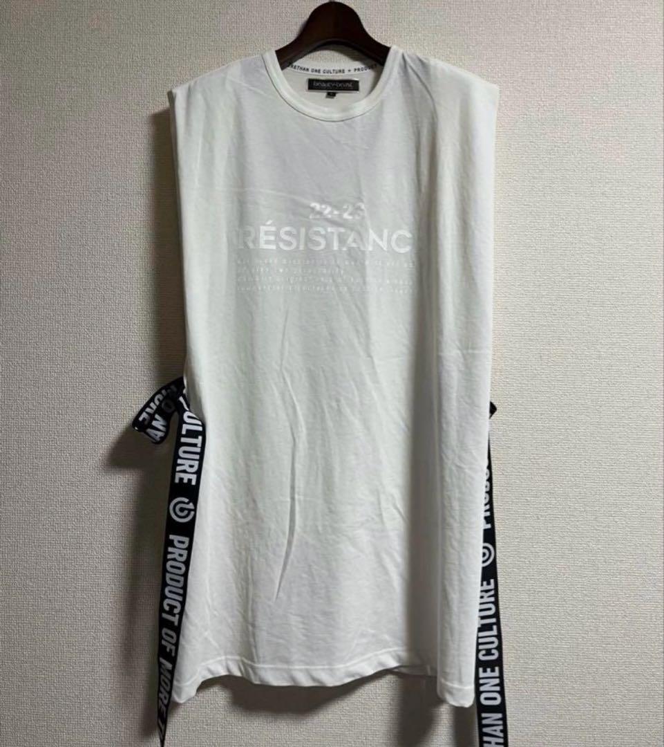 beauty:beast ビューティービースト　23ss ノースリーブtシャツ