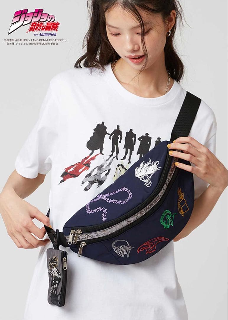 新品　スターダストクルセイダース スタンド　ボディバッグ　グラニフ　ジョジョ