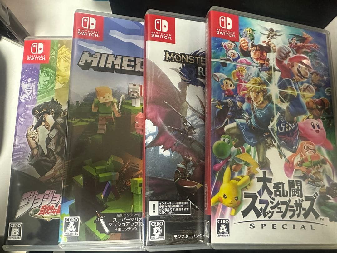 Switch 本体＋プロコン＋カセット4つ