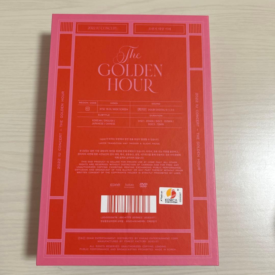 K-POP・アジア 2022 IU CONCERT THE GOLDEN HOUR DVD