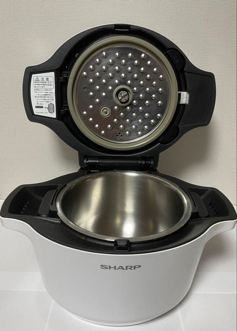 ホットクック 1.6L KN-HW16E-W SHARP ヘルシオ ホワイト