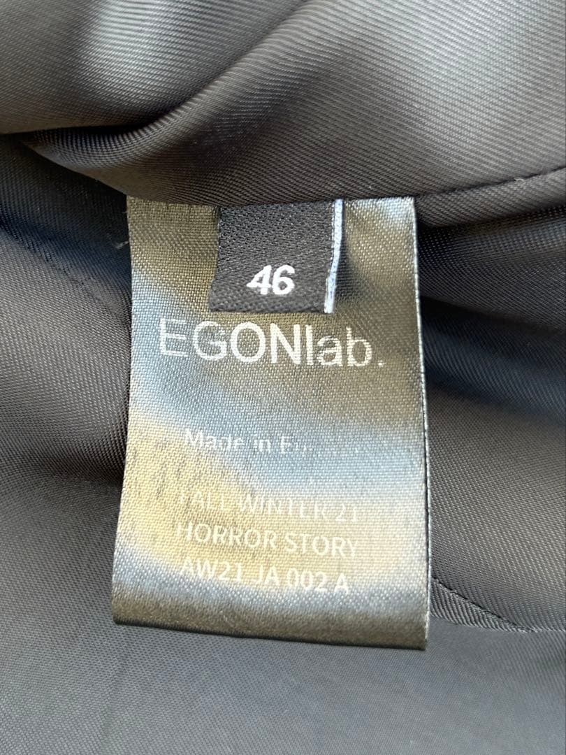 ジャケット・アウター EGONLAB DOUBLE BREASTED BLAZER BLACK