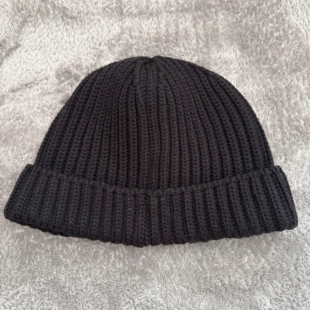 PRADA ブラック ニット帽 RE-NYLON