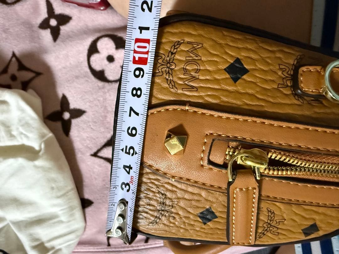 MCM ゴールド ボストンバッグ