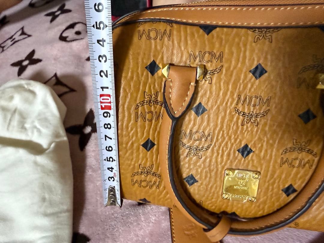 MCM ゴールド ボストンバッグ