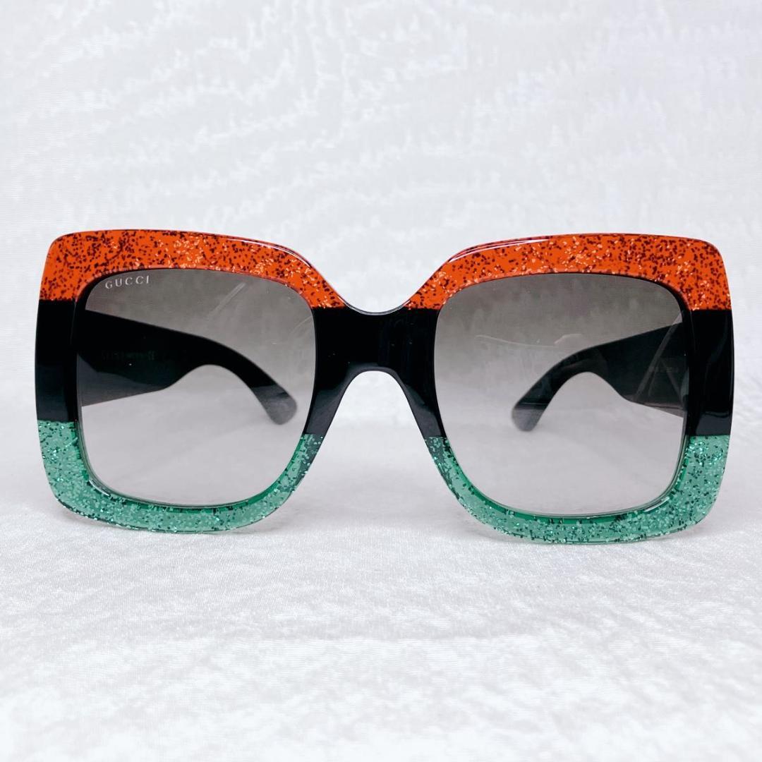 【激レア】極美品　GUCCI サングラス　シェリーライン　ラメ加工　GG　ロゴ