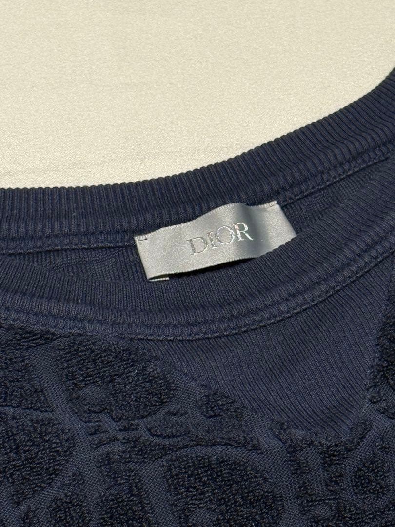 はなさん専用Dior ネイビー Tシャツ　タオル地　パイル　トロッター柄 XS