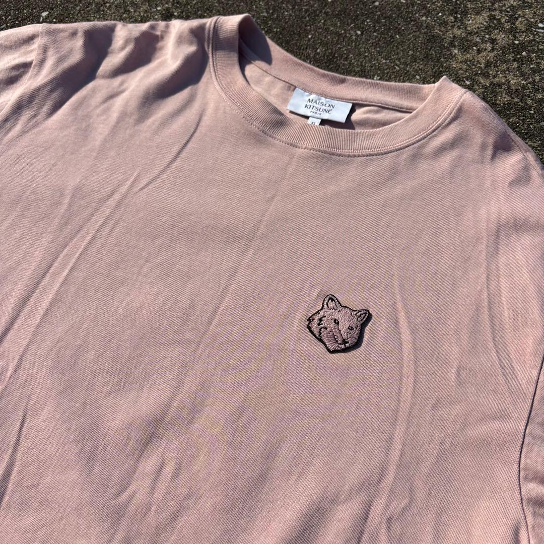 MAISON KITSUNÉ オーバーサイズTシャツ　ピンク　XS ユニセックス