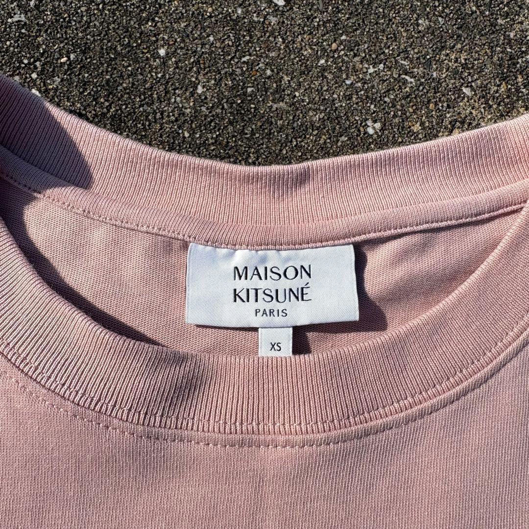 MAISON KITSUNÉ オーバーサイズTシャツ　ピンク　XS ユニセックス