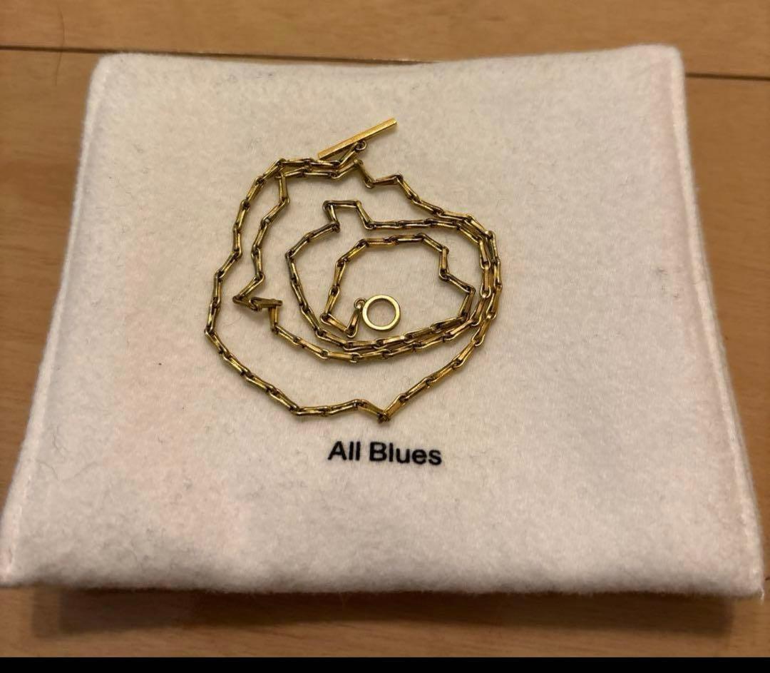 All Blues ネックレス　fold necklace 42cm
