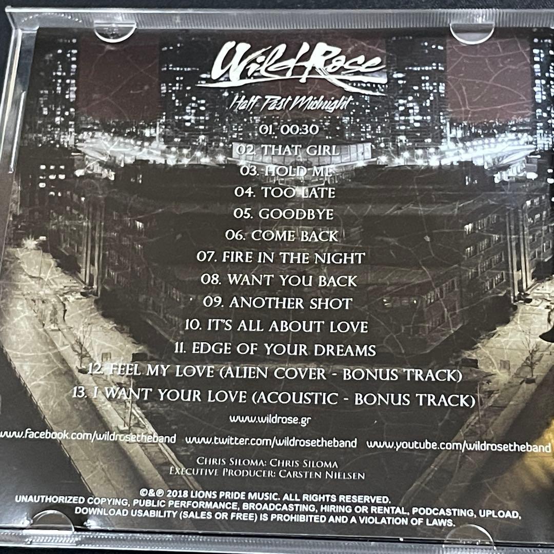 Wild Rose/Half Past Midnight bonus入りメロハー