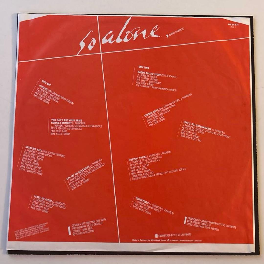Johnny Thunders So Alone LP ジョニー•サンダース