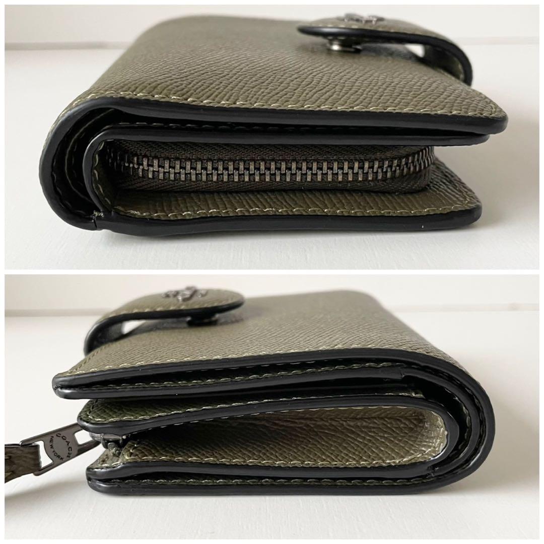 【極美品】COACH 二つ折り財布 ミディアム コーナー ジップ ウォレット