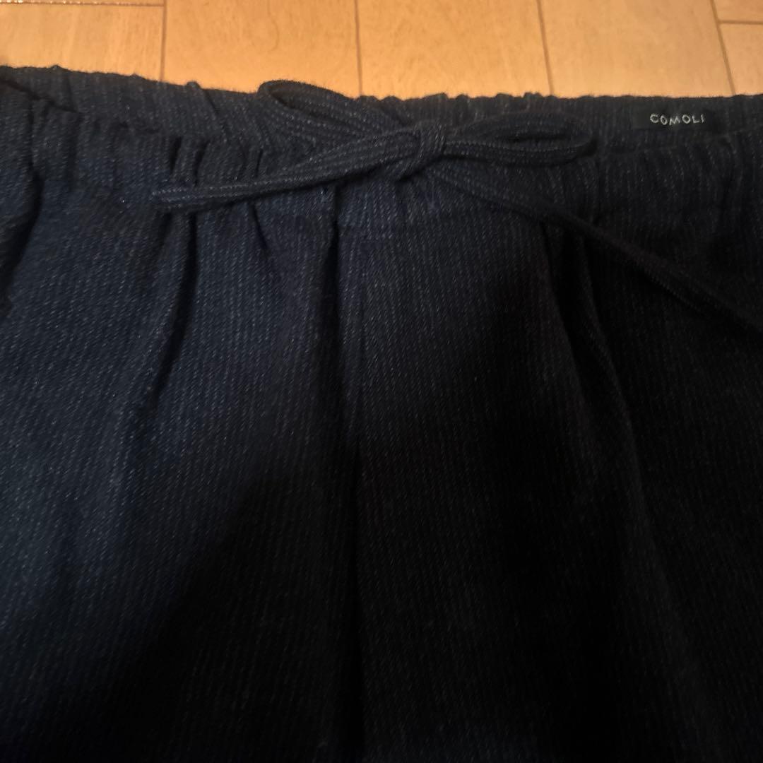 コモリ23AW リファインウール ドローストリングパンツ　COMOLI 2