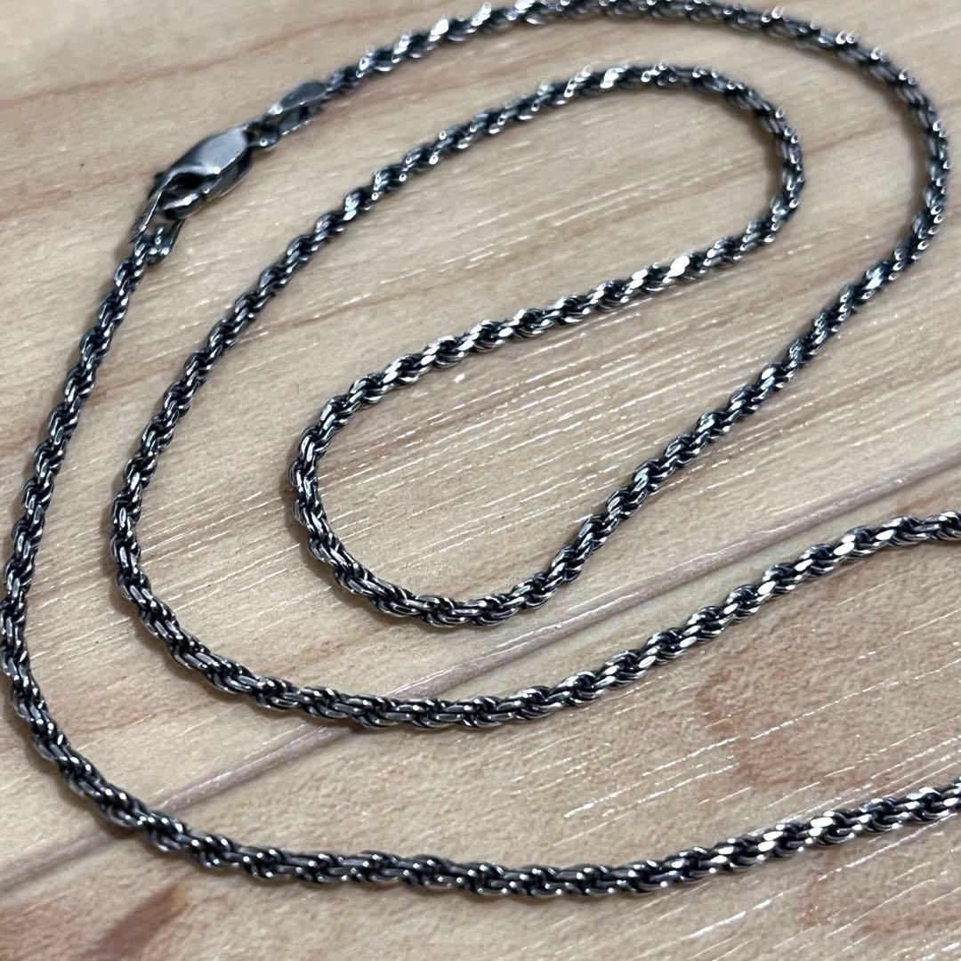 シルバー チェーン 925 フレンチロープ スターリングシルバー 45cm