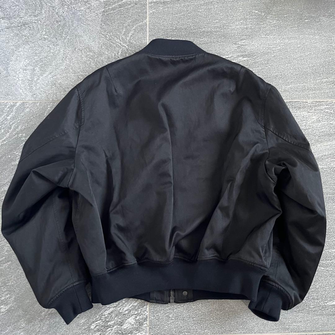 A.PRESSE Vintage Silk Flight Jacket ブラック