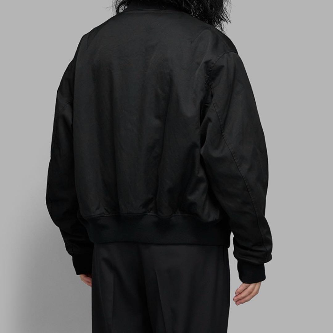 A.PRESSE Vintage Silk Flight Jacket ブラック