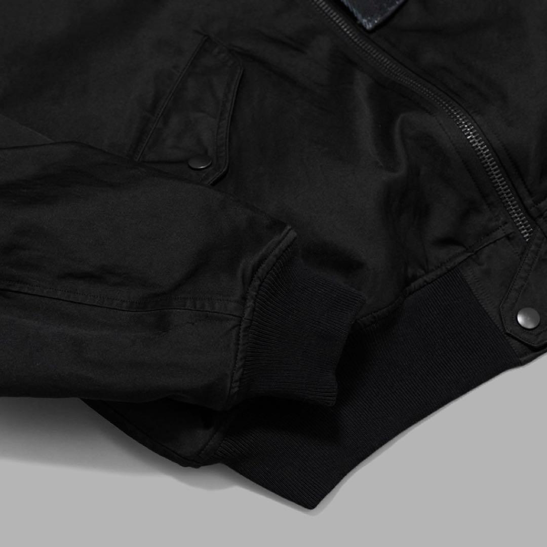 A.PRESSE Vintage Silk Flight Jacket ブラック