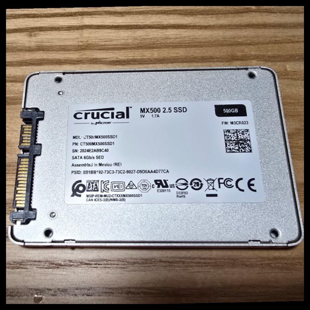 crucial MX500 2.5インチ SSD 500GB
