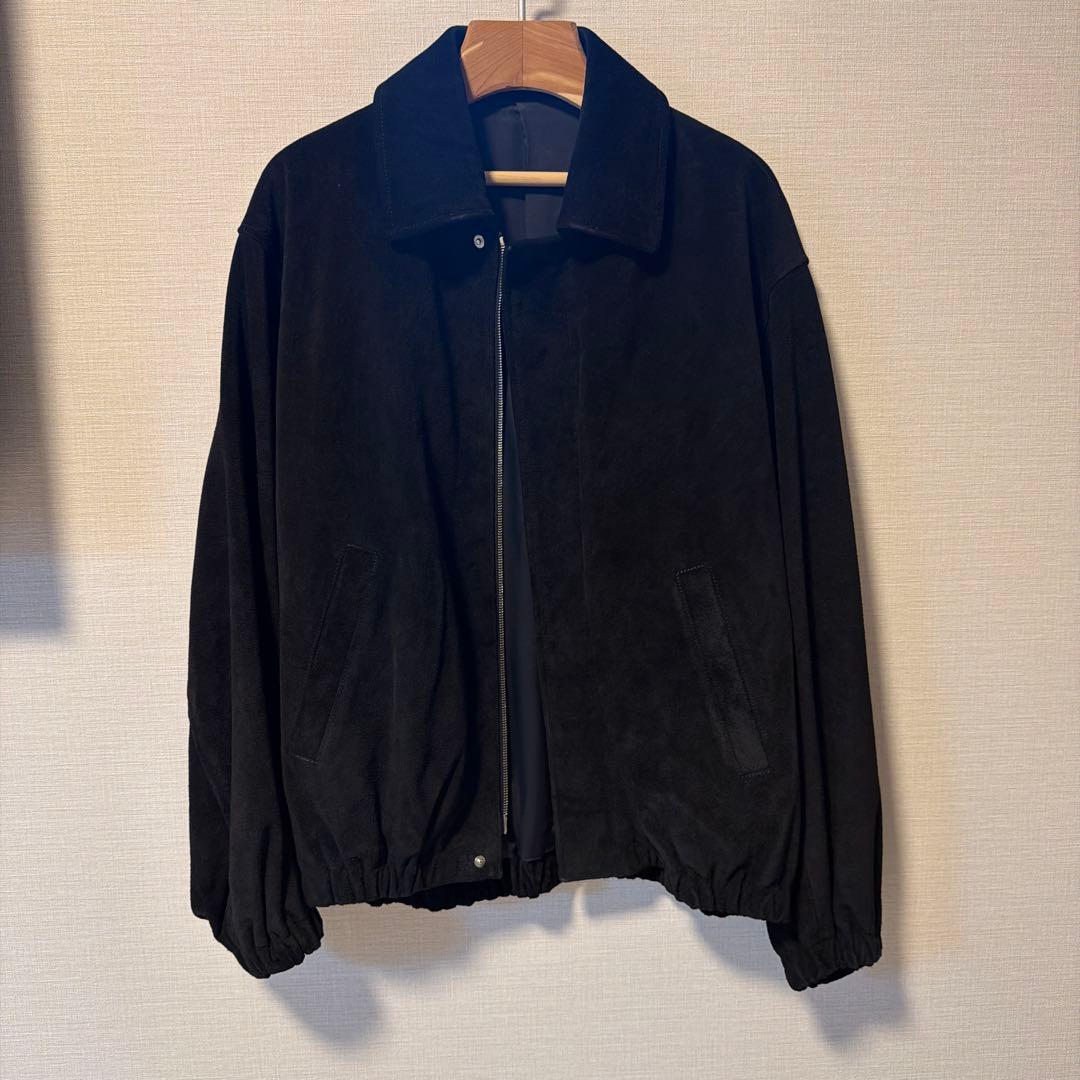 【ssstein】COW SUEDE ZIP SHORT JACKET 黒