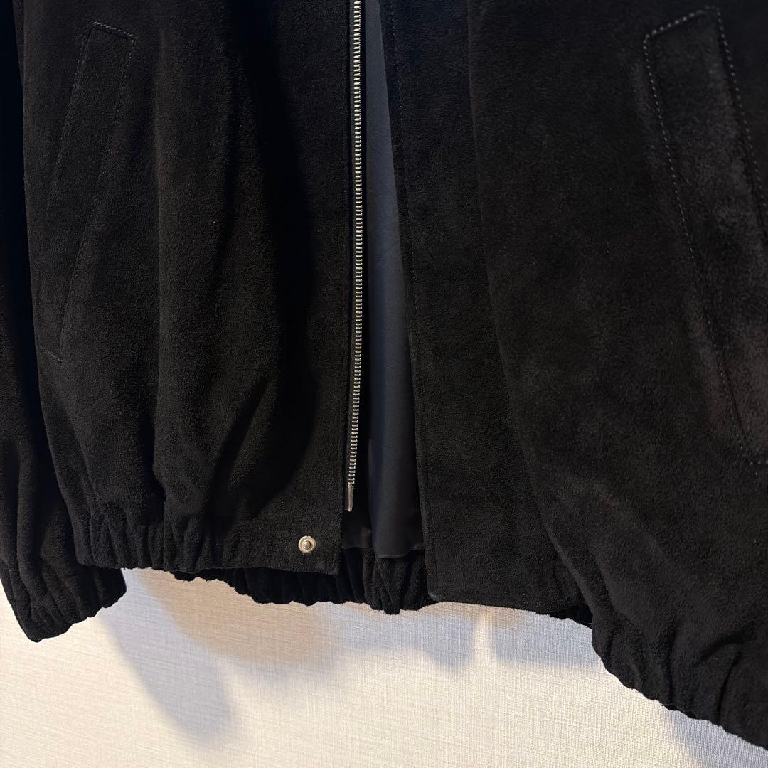【ssstein】COW SUEDE ZIP SHORT JACKET 黒