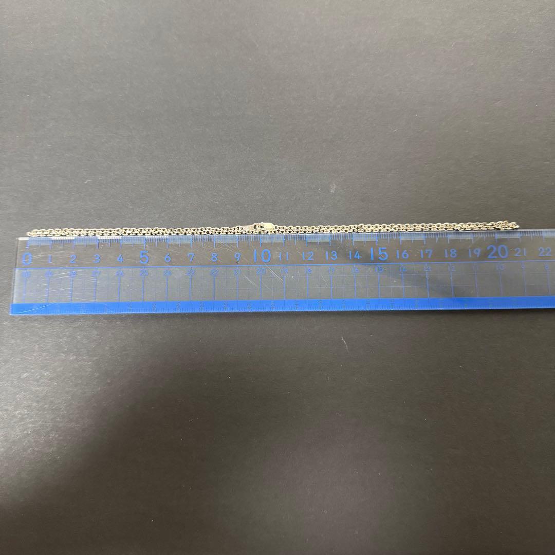 【42㎝ silver925】ヴィンテージ 細角チェーン ネックレス