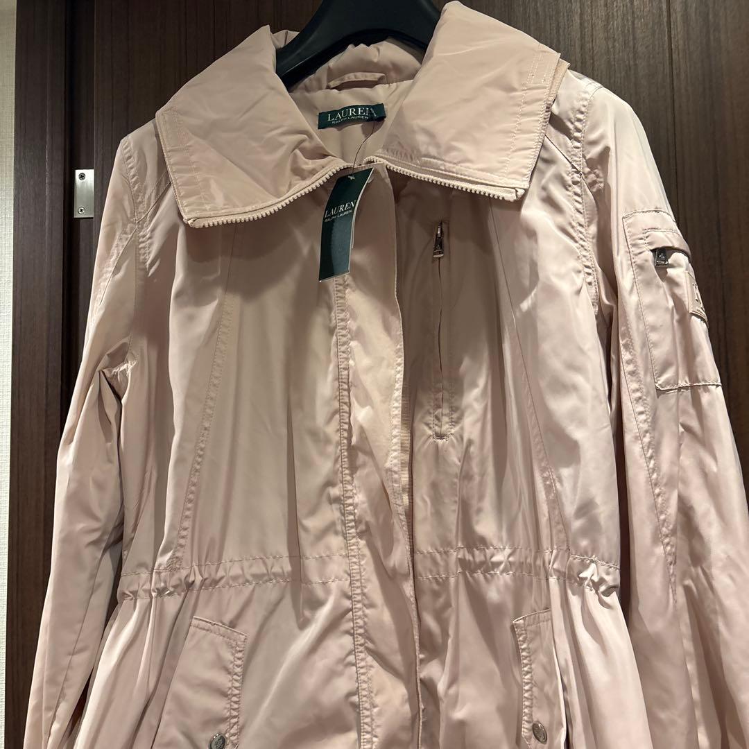 商談済ラルフローレン コート ピンク M Ralph Lauren