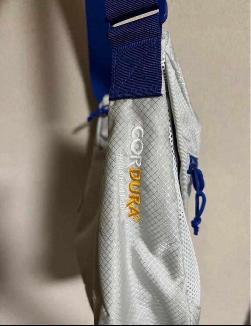 Supreme メッセンジャーバッグ CORDURA グレー/ネイビー