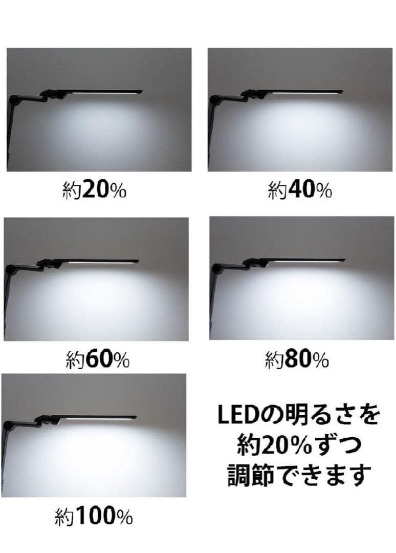 【美品】パナソニック LEDデスクライト SQ-LC522-W