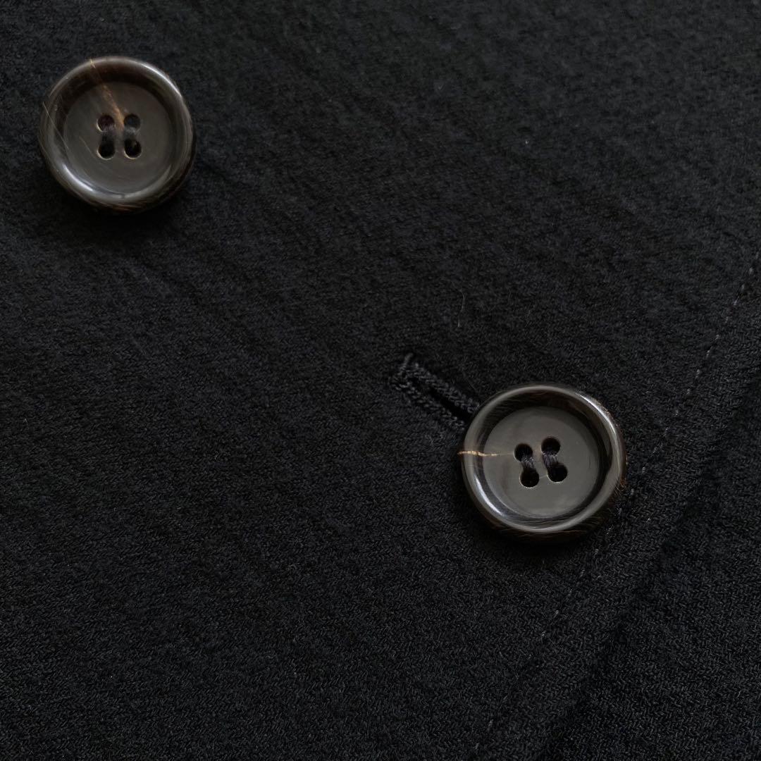 美品 theory luxe セオリー ウール コート 40 黒 コクーン袖