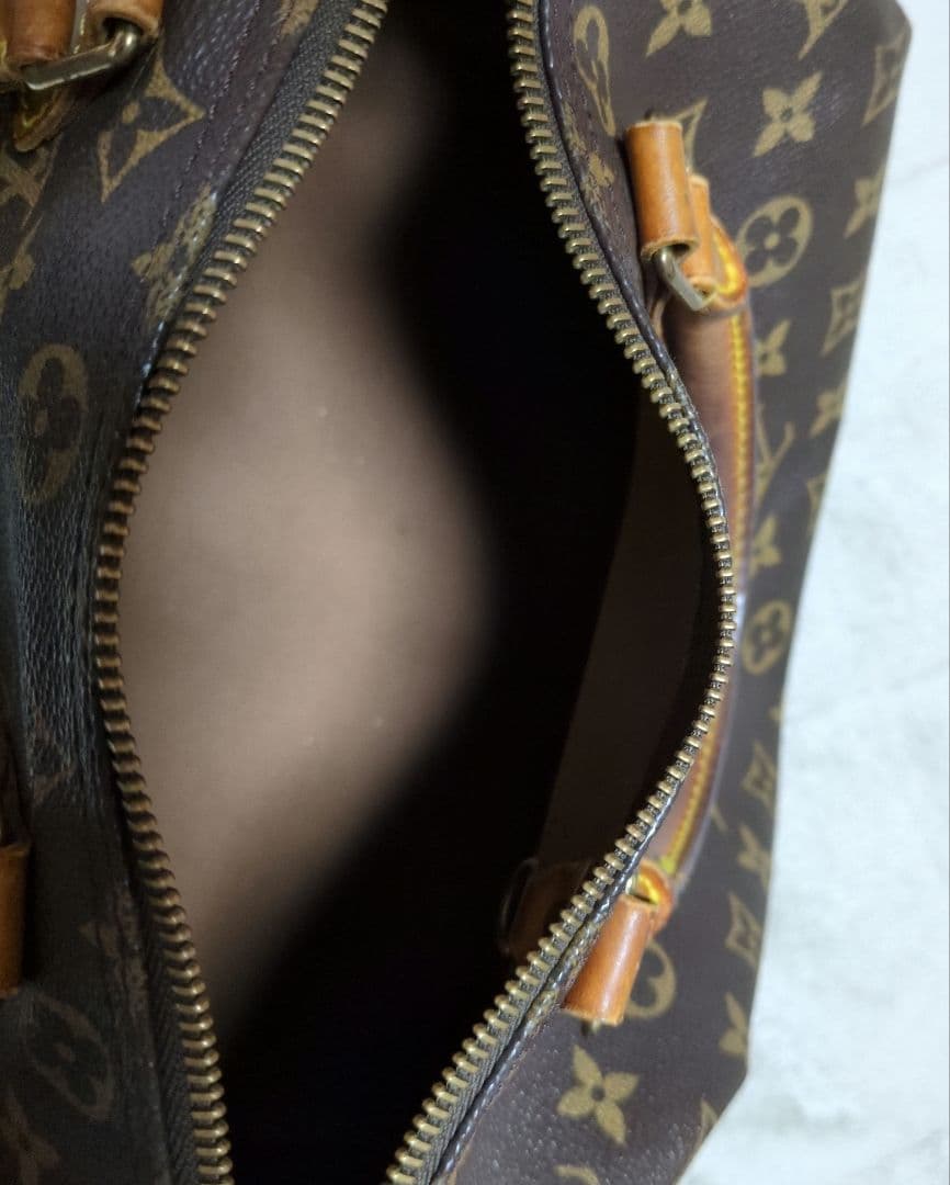 Louis Vuitton ボストンバッグ 中型 ブラウンポーチ2点セット