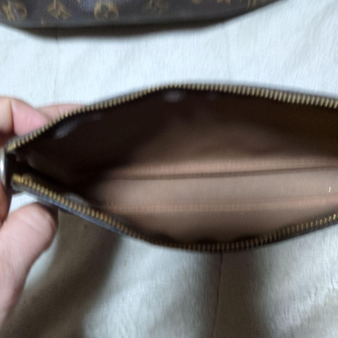 Louis Vuitton ボストンバッグ 中型 ブラウンポーチ2点セット