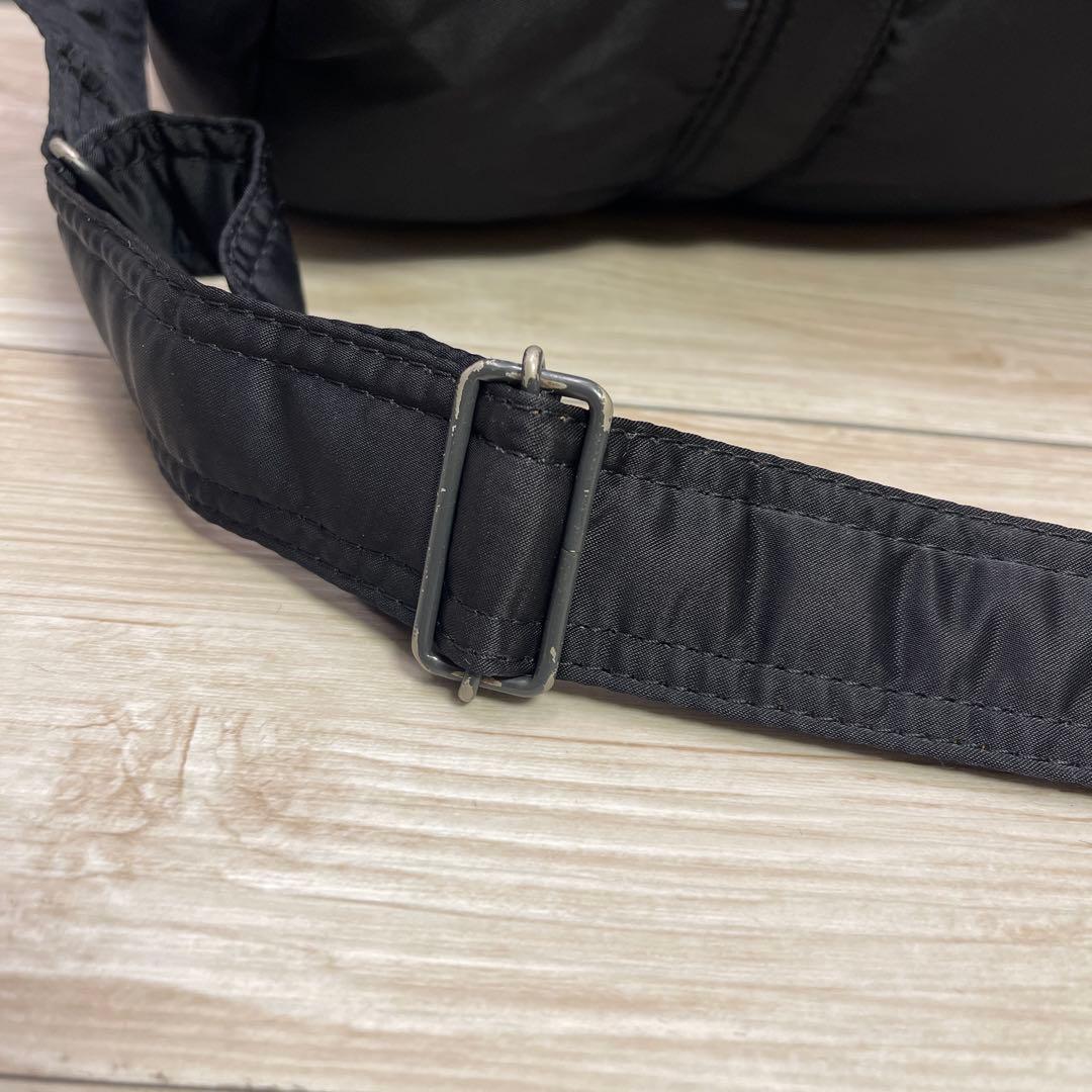 PORTER タンカー ドラム ボストンバッグ 黒 ショルダー付