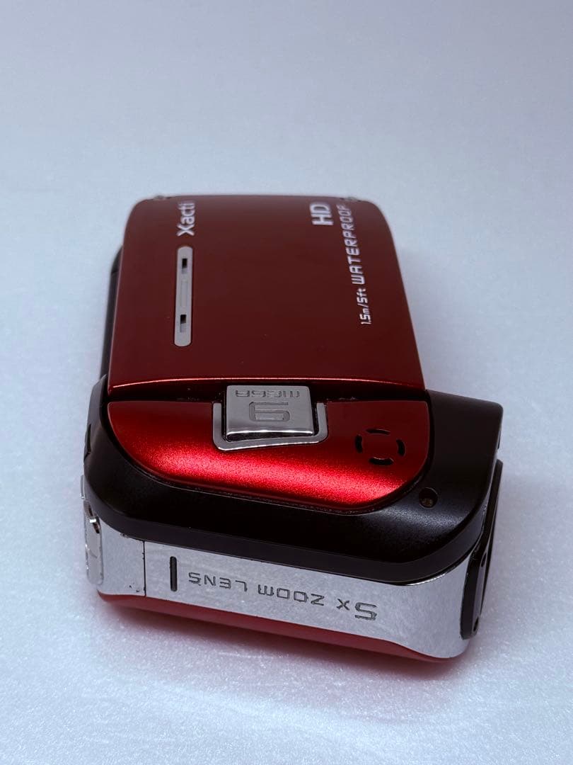 SANYO Xacti DMX-CA9 レッド 動作確認済1.5m防水