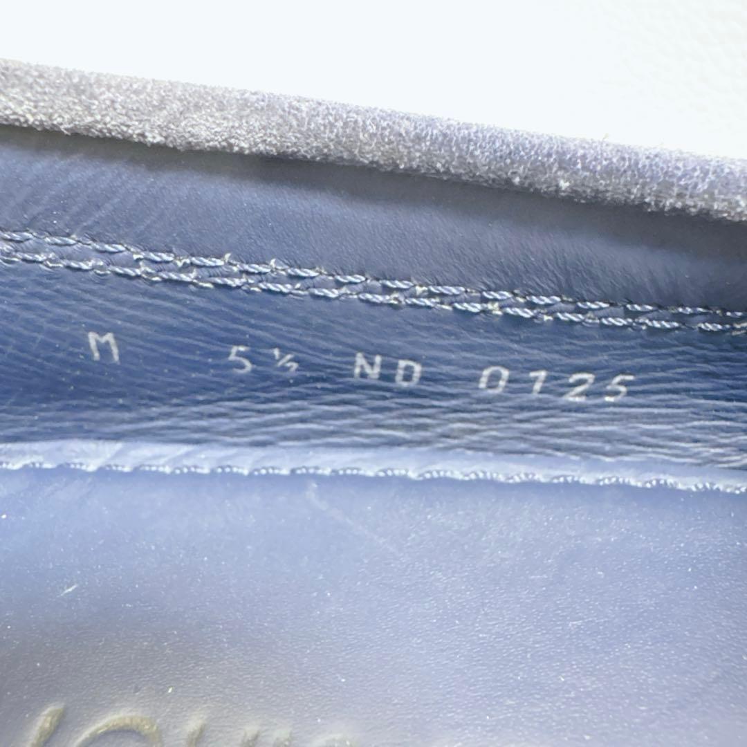 LV ルイヴィトン ドライビングシューズ ダミエ スエード ネイビー 5.5