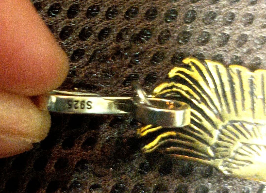 超*s様 お値下げ未使用フェザーネックレスSilver925刻印