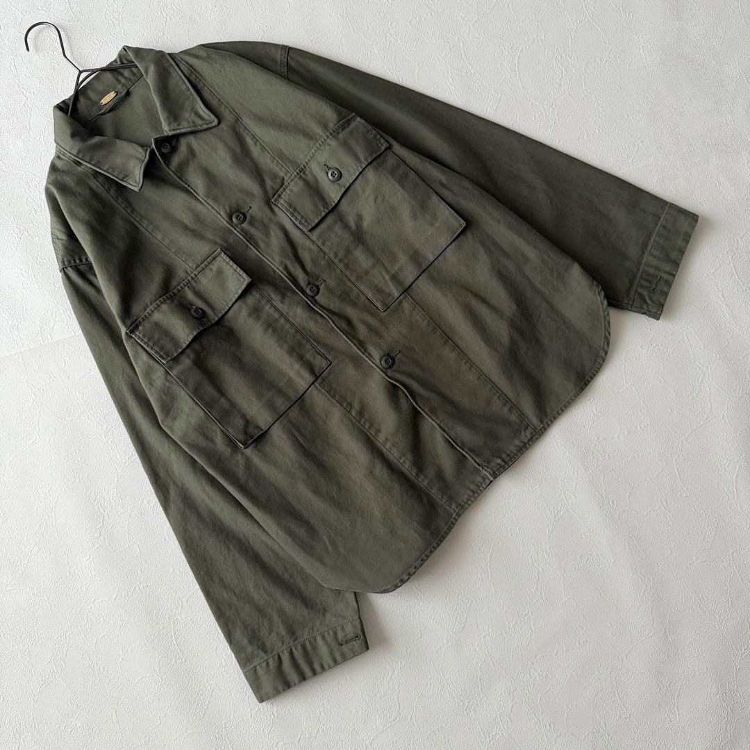 2761Z 美品 ミューズドゥドゥーズィエムクラス ミリタリーシャツジャケット