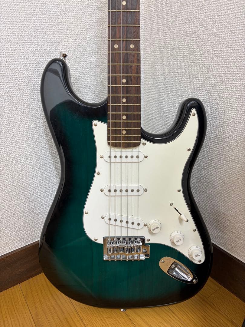SELDER エレキギター グリーン ギターケース付き