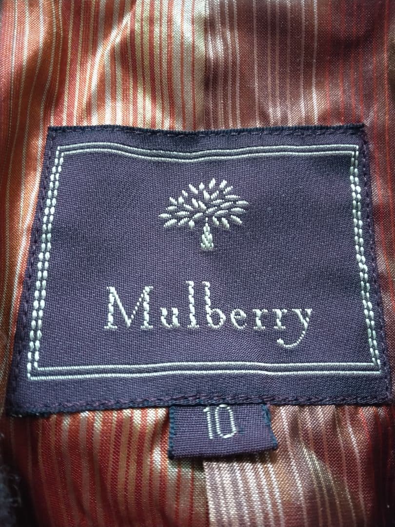 人気★Mulberryマルベリー★チェック柄 テーラードジャケット赤モスグリーン